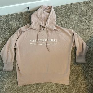 Abercrombie Light Pink Graphic Hoodie